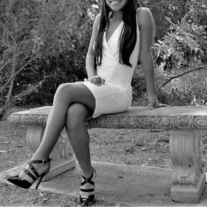 White or Cream fitting dress